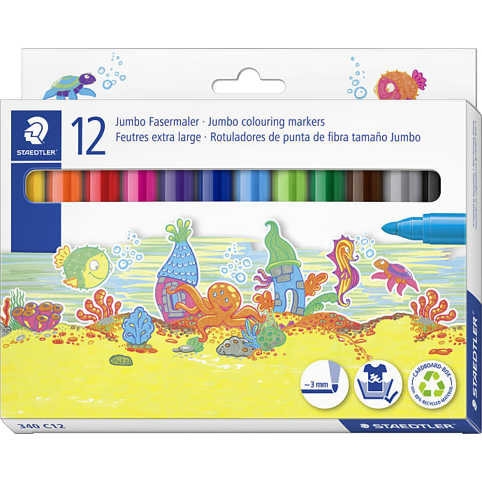 Staedtler jumbo tusser 12-pak