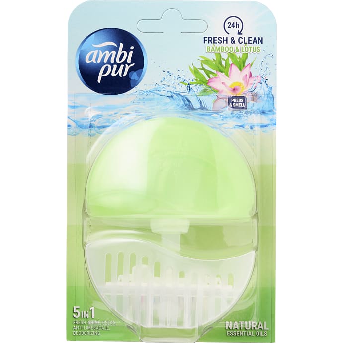 Toiletblok bambus og lotus