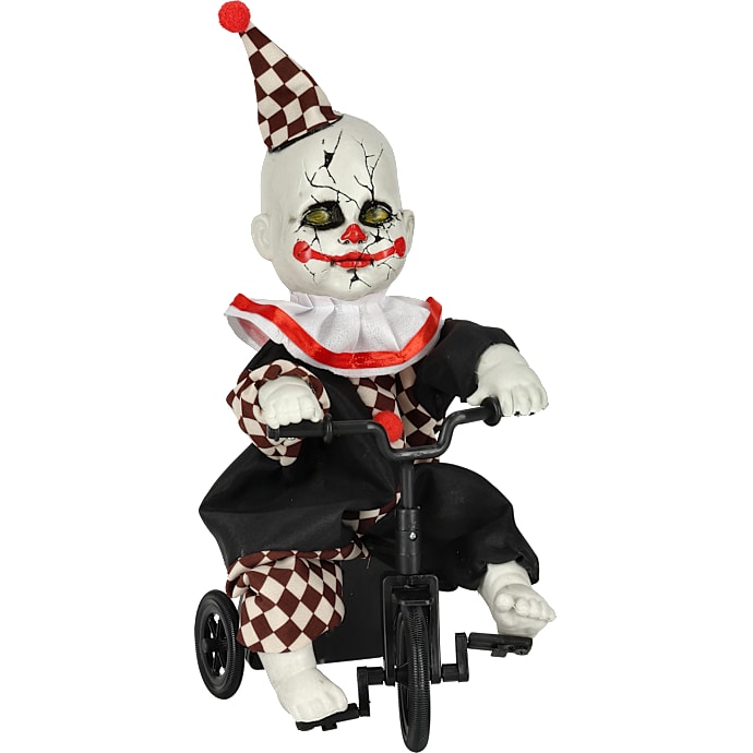 Halloween mekanisk cykel klovn