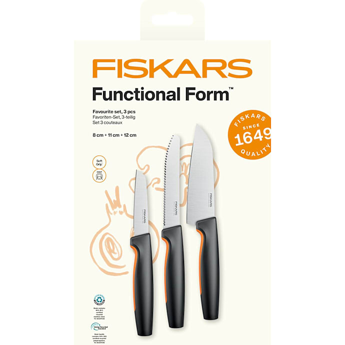 Fiskars Functional Form favoritsæt i 3 dele