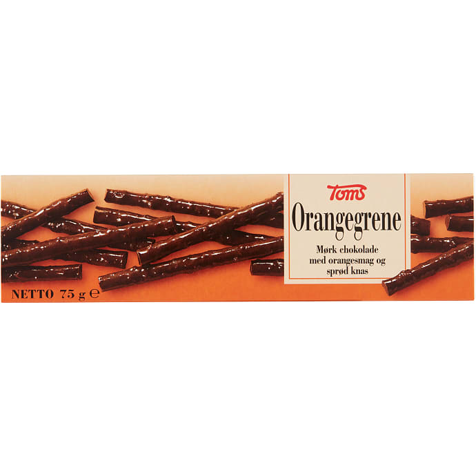 Toms Orangegrene Mørk Chokolade