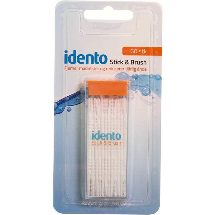 Idento Tandstikker med børste 60 stk