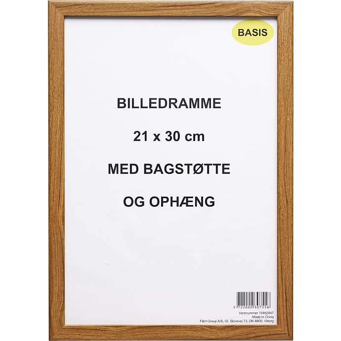 Ramme i egetræslook - 21x30 cm