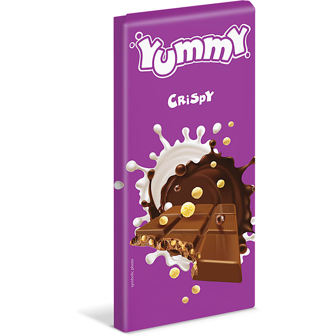Yummi mælkechokolade knas 85g prodcut spec  29063