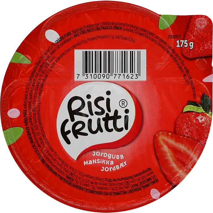 Risdessert m. jordbærsauce