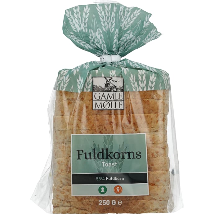 Gamle Mølle Fuldkornstoastbrød 250 g