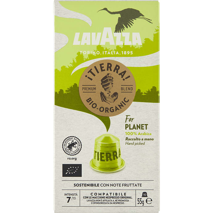 Lavazza Tierra Planet Øko kaffekapsler 10 stk