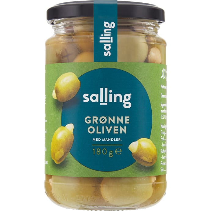 Salling Grønne oliven m. mandler