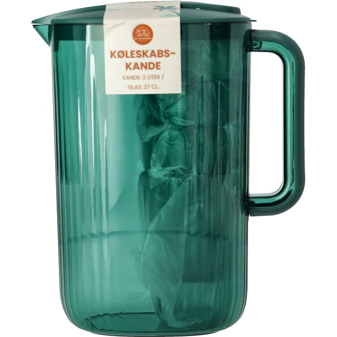 Kande med låg og glas