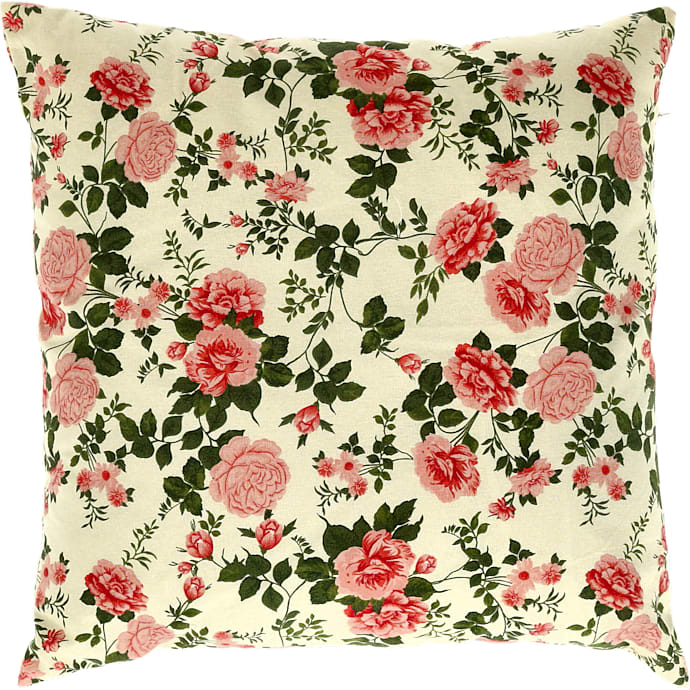 Pyntepude Bomuld Blomstermotiver