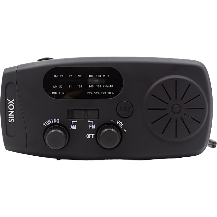 Sinox Kompakt Nødradio Sort