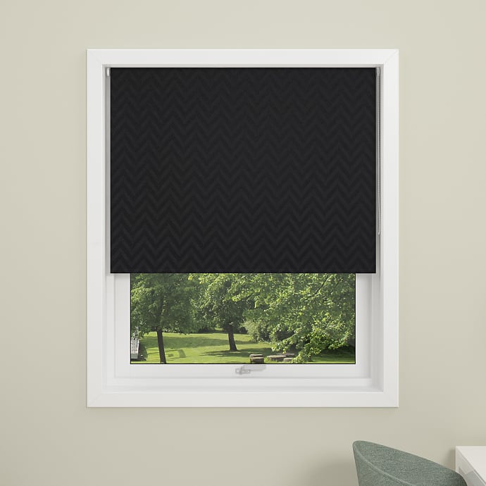 DEBEL Zig Zag rullegardin 80 x 175 cm - sort