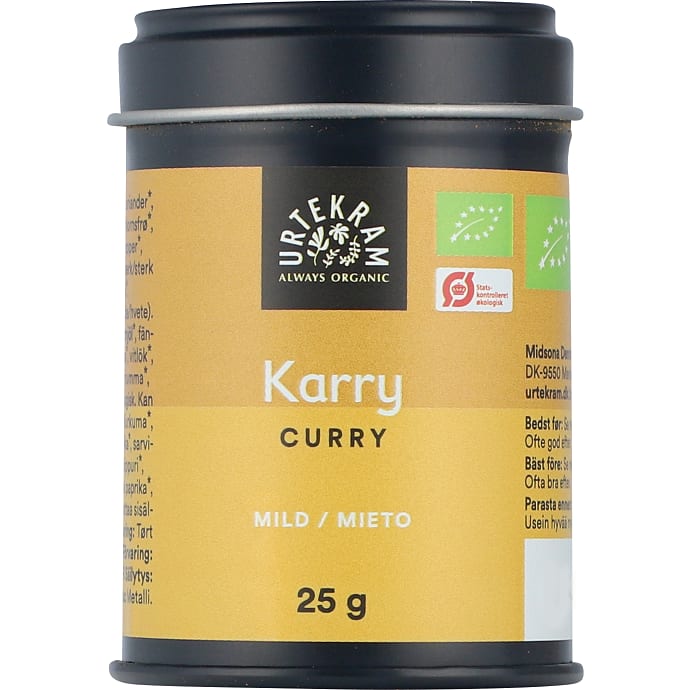 Urtekram Mild karry øko 25 g