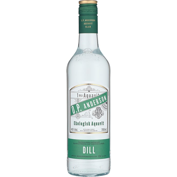 O.P. Anderson Klar Akvavit Øko 70 cl