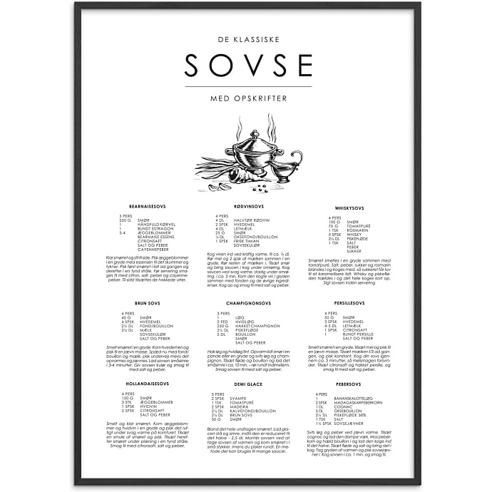 Citatplakat Sovse guide 30x40 cm