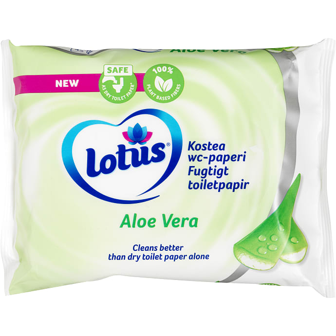 Fugtigt toiletpapir m. aloe vera