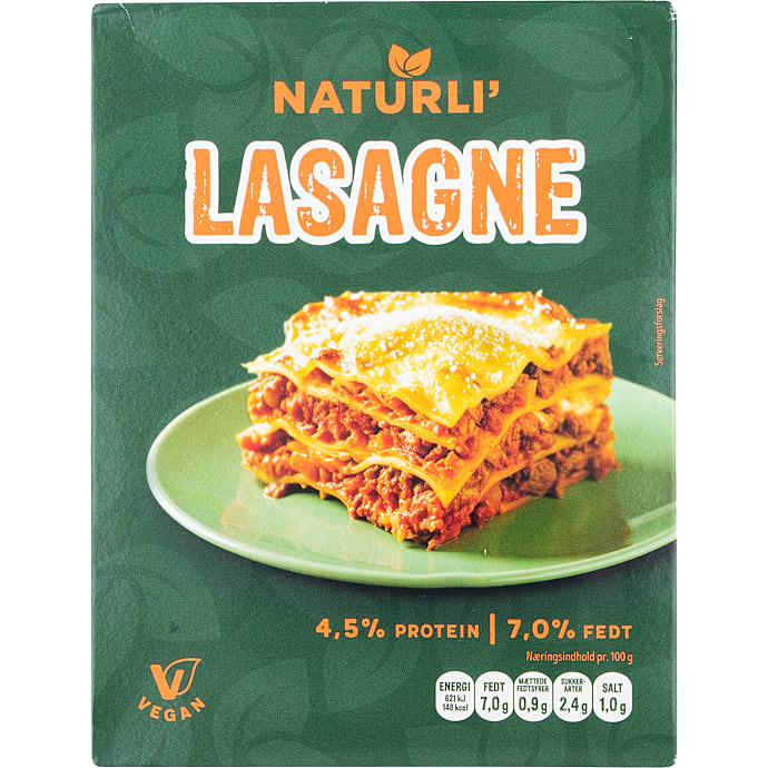 Plantebaseret lasagne – produktbillede