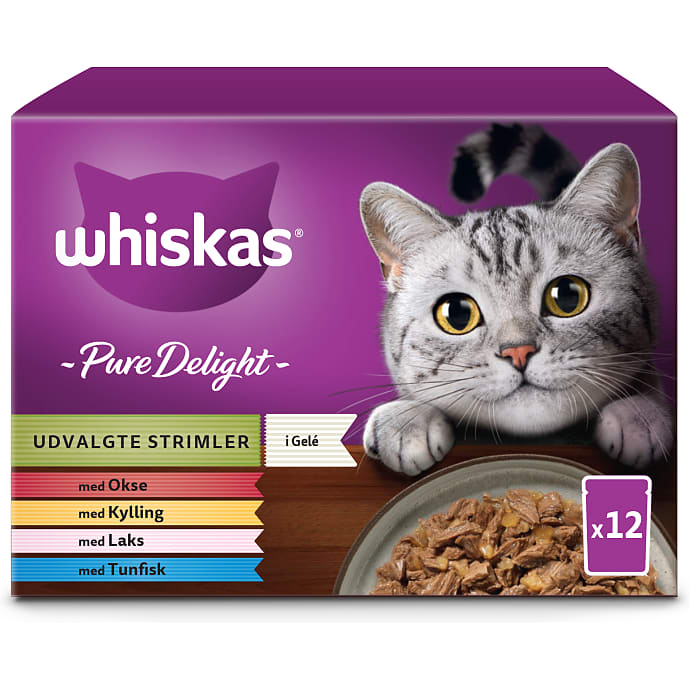 Vådfoder m. okse, kylling, laks og tun