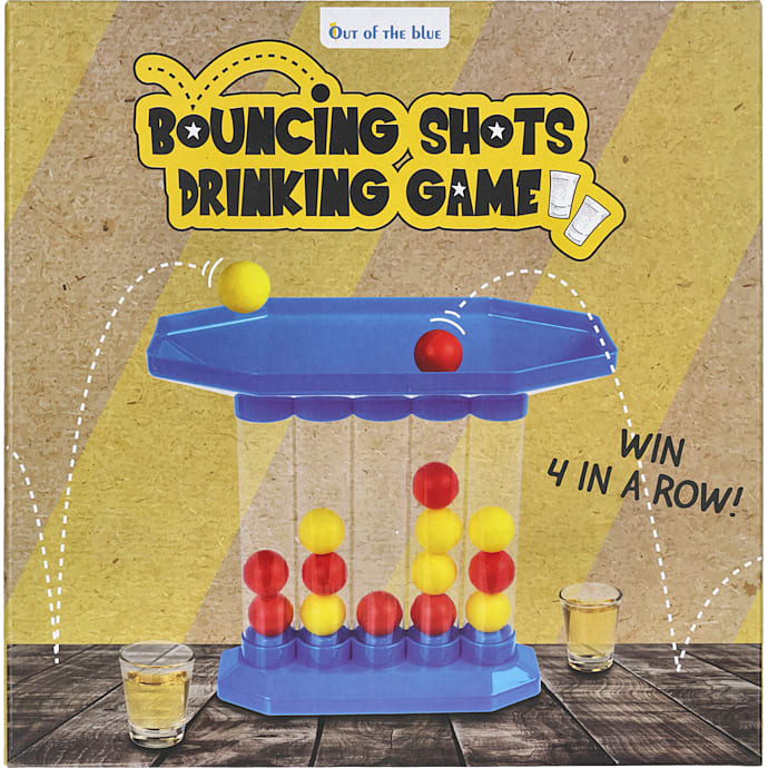Bouncing Shots med 25 bolde og 2 glas
