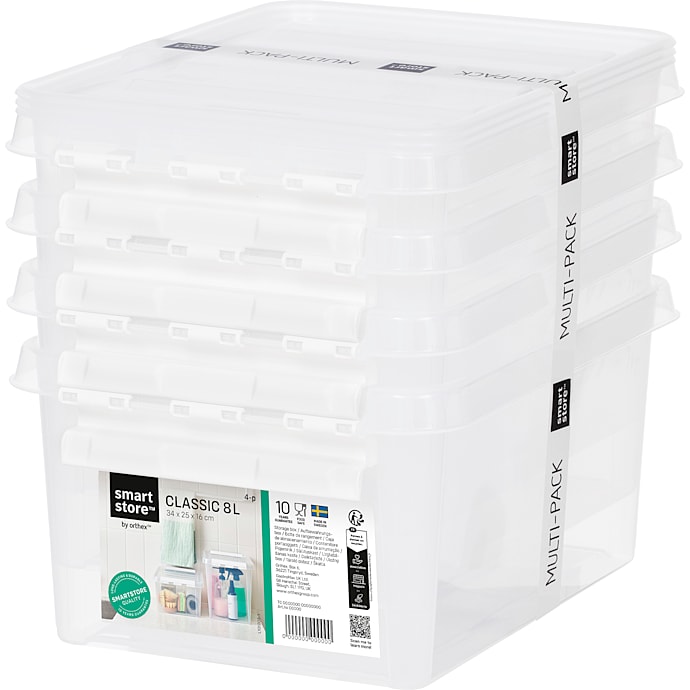 SmartStore Classic opbevaringskasse 4-pak