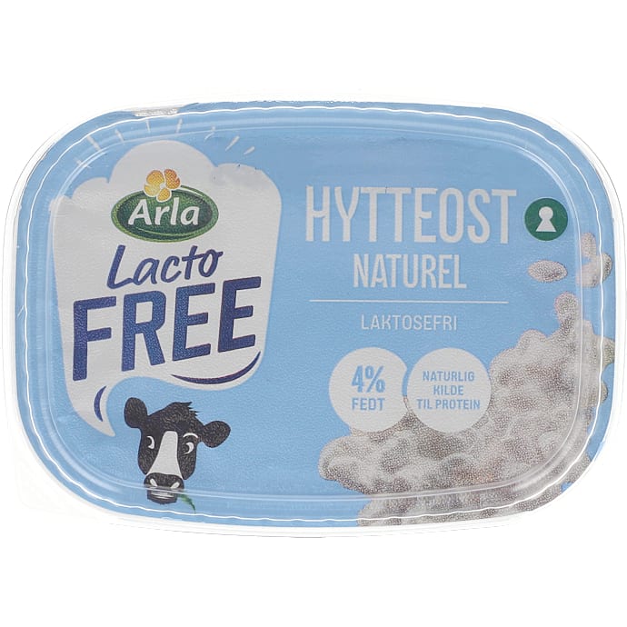 Hytteost naturel 4% fedt laktosefri
