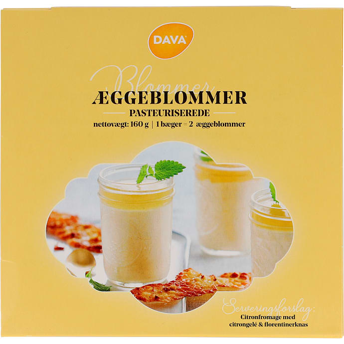 Pasteuriserede æggeblommer fra skrabeæg