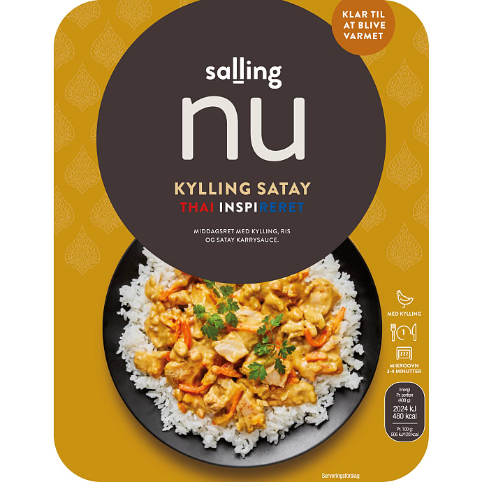 Salling NU Ris med kylling i satay karrysauce