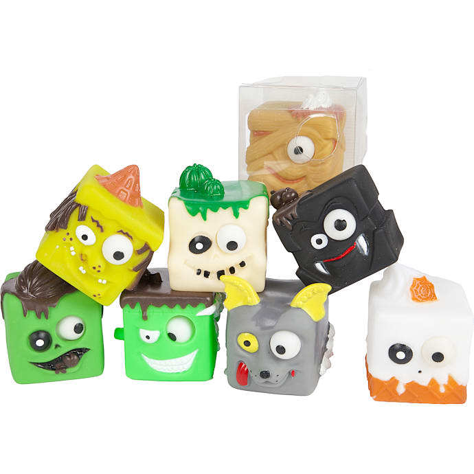Toi toys Squishy klemmekube monster 5 cm - flere varianter - assorteret