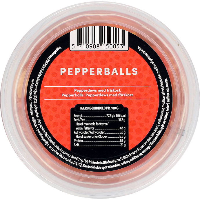 Deli Drengene Pepperballs m. Friskost 270 g