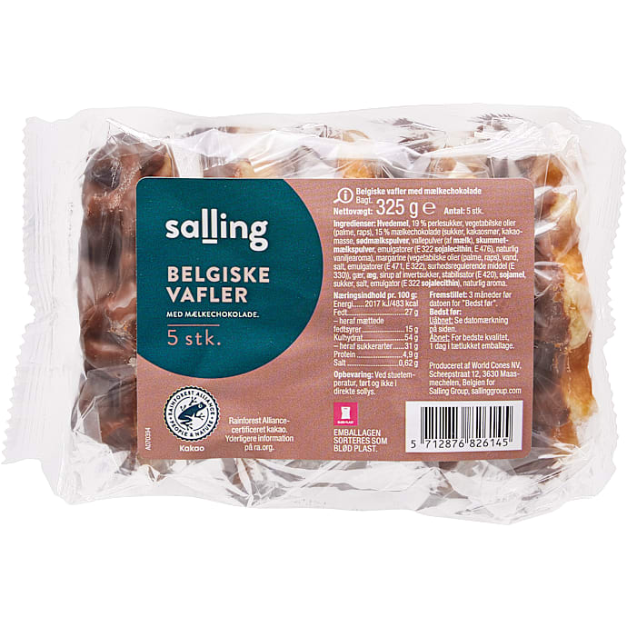 Salling Belgiske vafler med chokolade