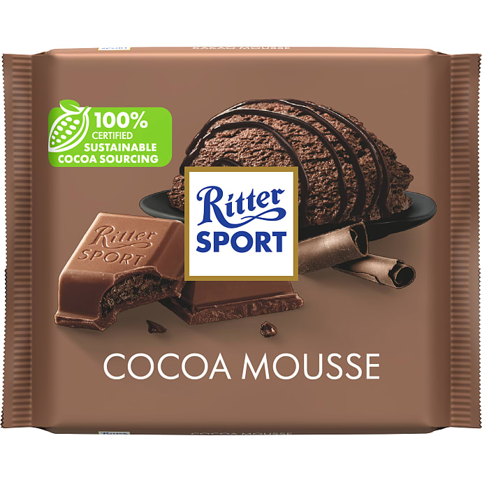 Ritter Sport Mælkechokolade Kakaomoussefyld 100 g