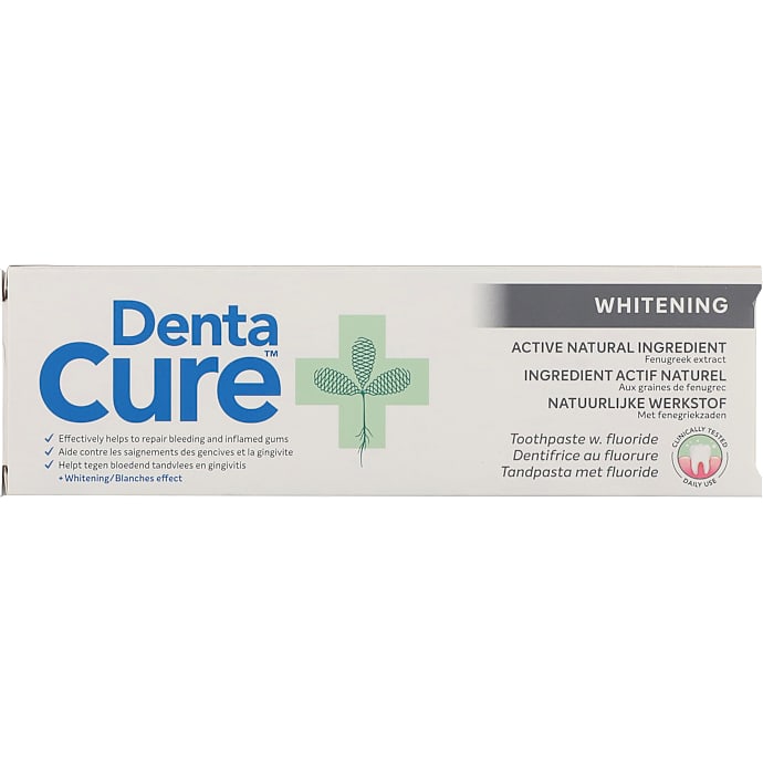 Tandpasta m. whitening effekt