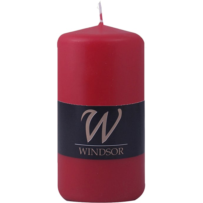 Windsor bloklys 6,8x13 cm - rød