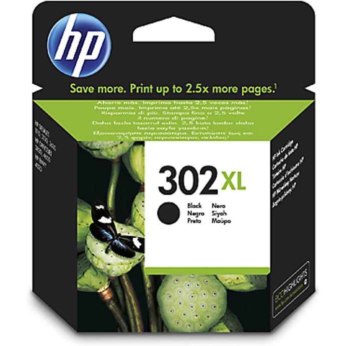 HP Blæk nr. 302 XL Sort