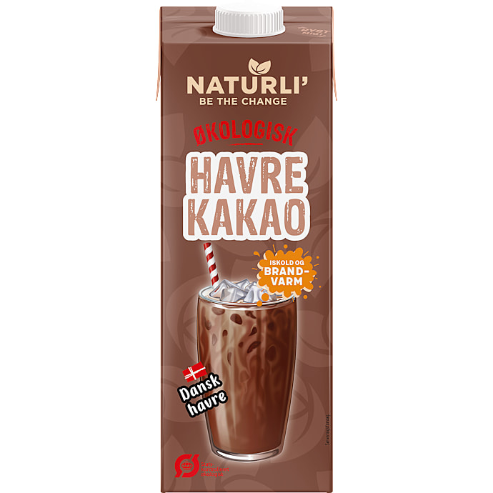 Naturli Havredrik kakao øko 2% fedt 1 L