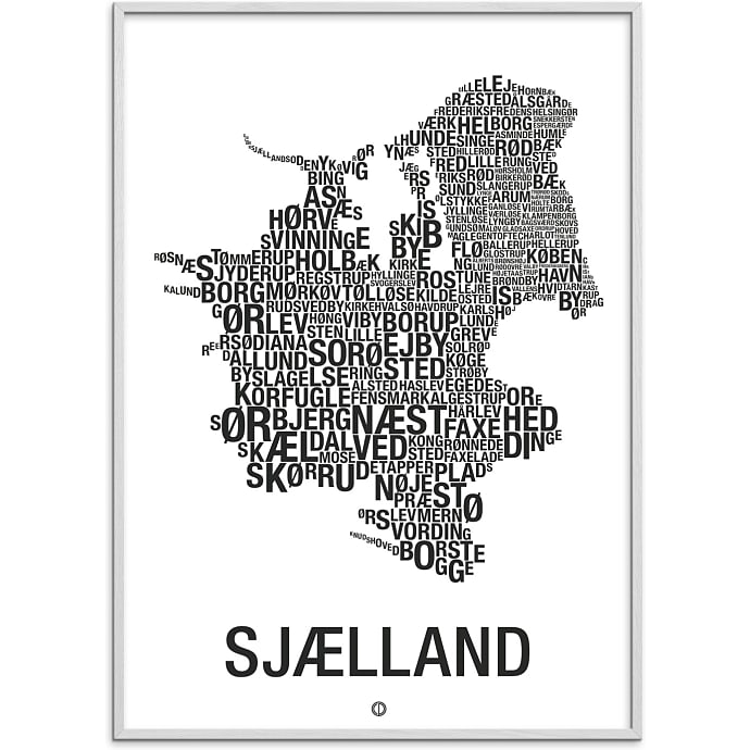 Citatplakat Sjælland Byer