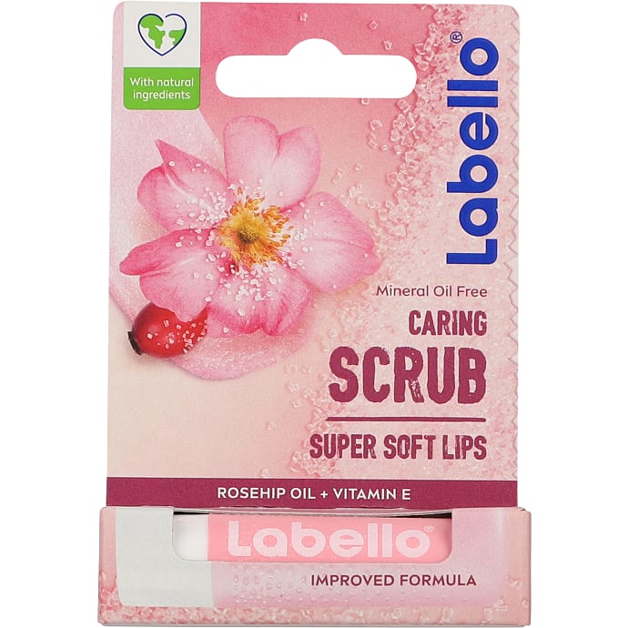 Super Soft Lips læbescrub m. hybenolie og E-vitamin