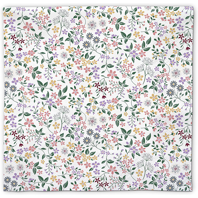 Mønstrede servietter 33x33 cm 20-pak