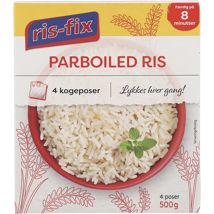 Parboiled ris i kogepose