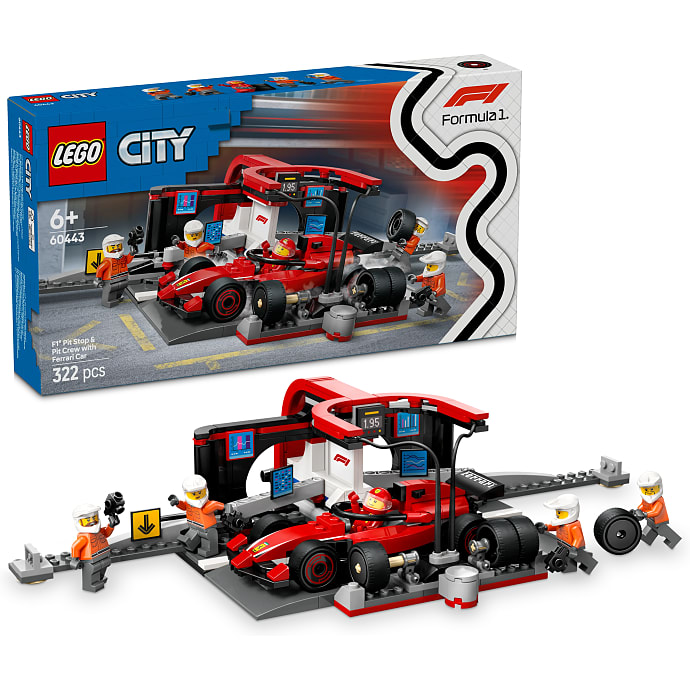 LEGO City F1 Pitstop og Pitcrew Ferrari 60443
