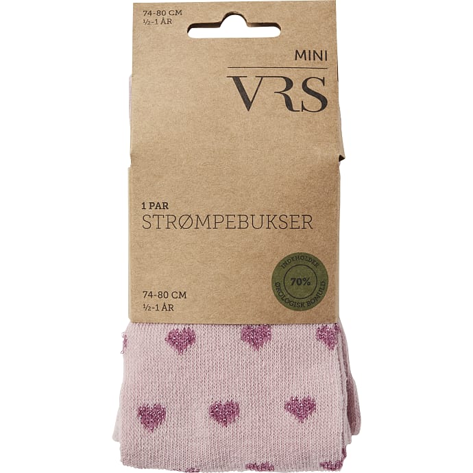 VRS baby strømpebukser str. 1-2 år - rosa
