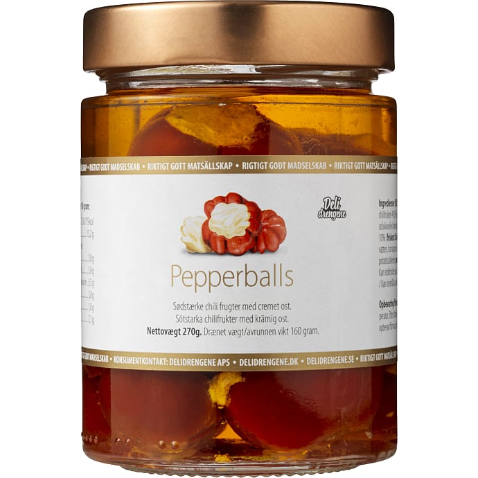 Deli Drengene Fyldte røde peberfrugter 160 g