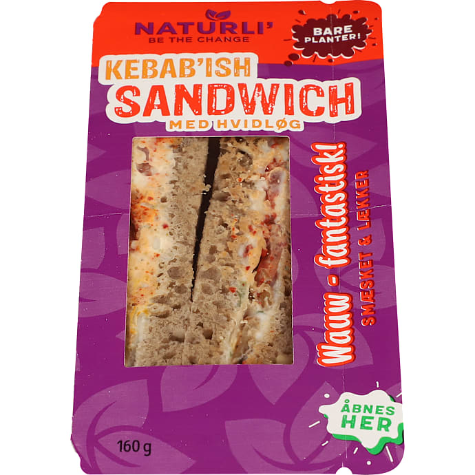 Naturli Plantebaseret sandwich m. smørepålæg