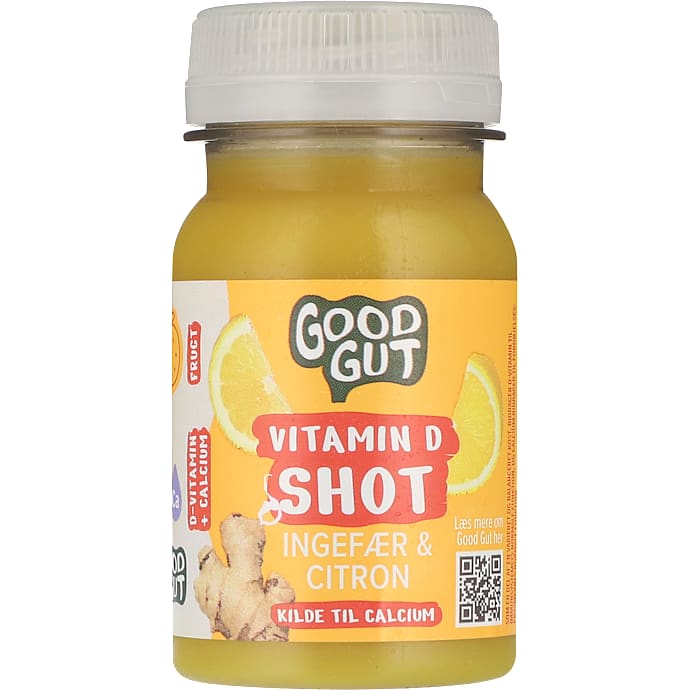 Ingefærshot m. gurkemeje og citron