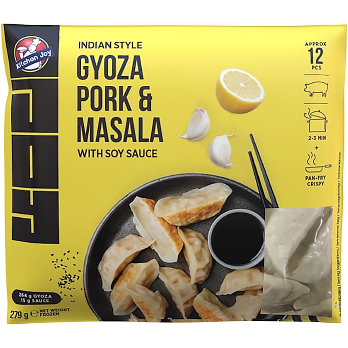Gyoza m. grisekød og masala krydderi – produktbillede