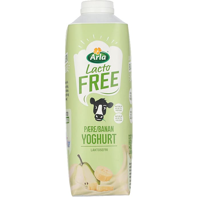 Yoghurt m. pære og banan 1,3% fedt laktosefri