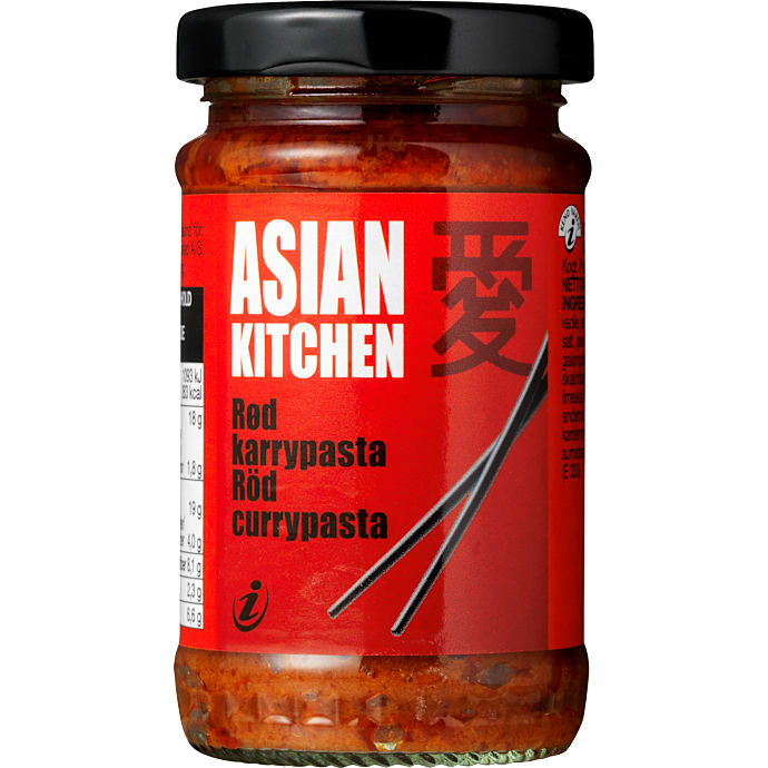 Rød karrypasta – produktbillede