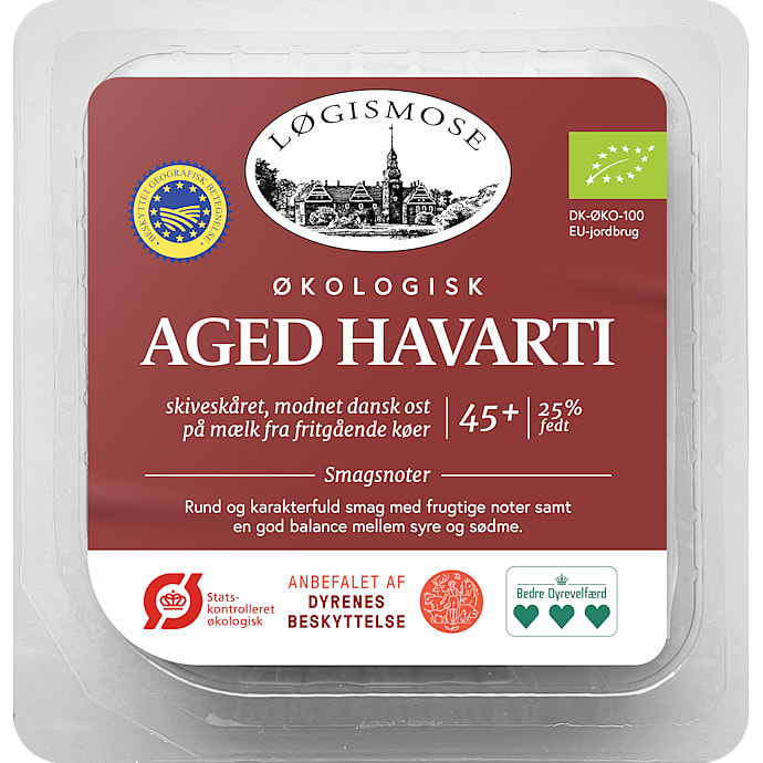 Havarti i skiver 45+ – produktbillede