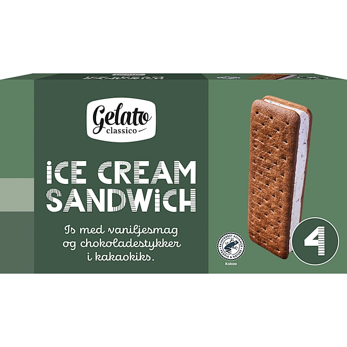 Mælkeis sandwich