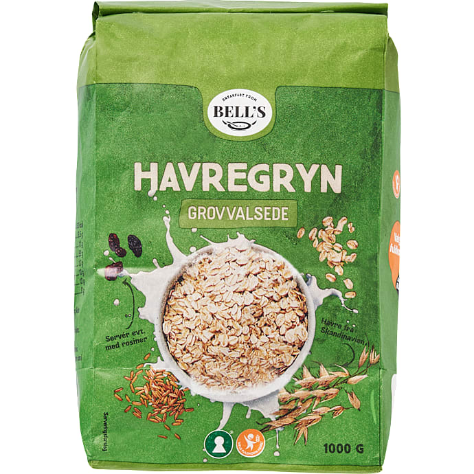 Grovvalsede havregryn